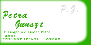 petra gunszt business card